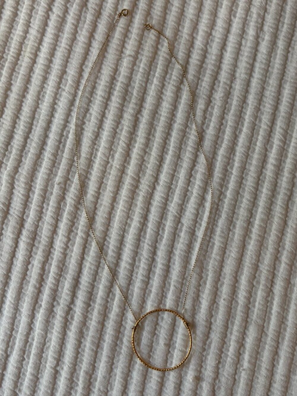 Dogeared Gold Circle Necklace